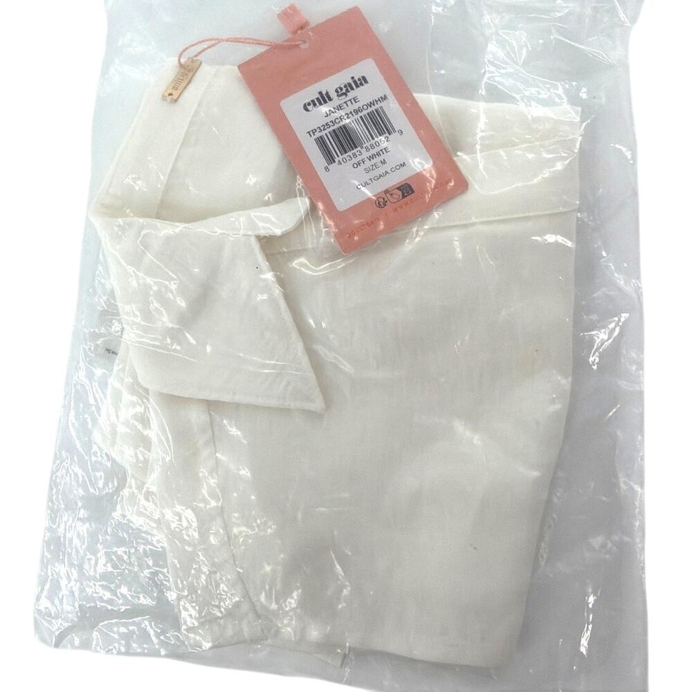 Cult Gaia Women's Off White Janette Top Size M - Picture 3 of 10